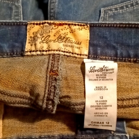 Levi Strauss Stretch Denim Jean Skirt Size 12 NICE - Picture 4 of 8